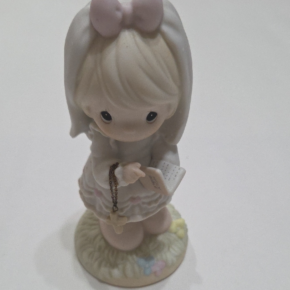 Precious Moments Figurine with Pink and White Accents